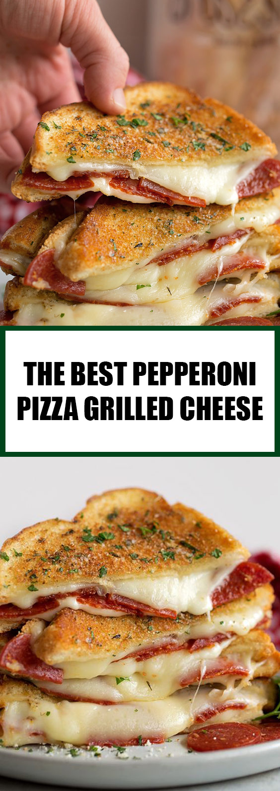 The Best Pepperoni Pizza Grilled Cheese #pizza #pepperoni - FOOD RECIPES