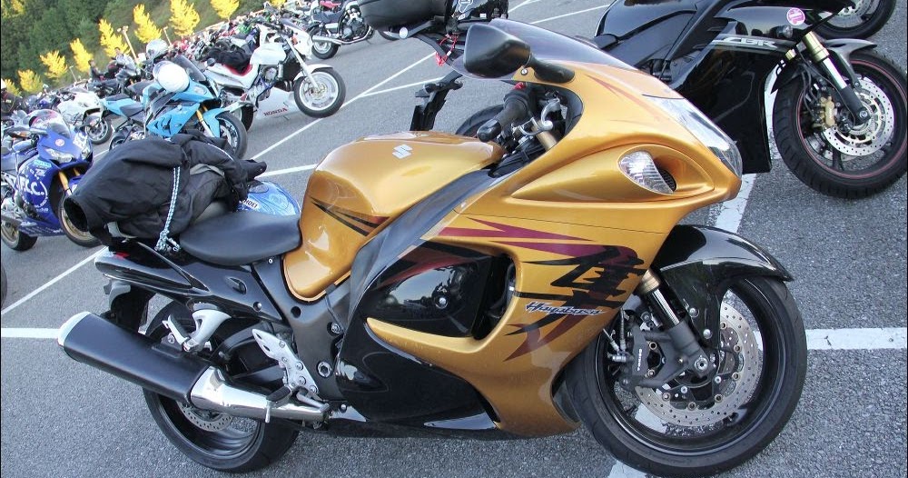 golden hayabusa bike