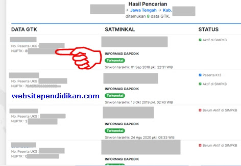 Cara Cek Mencari Nuptk Yang Lupa Hilang Secara Online Berdasarkan Nama Website Pendidikan