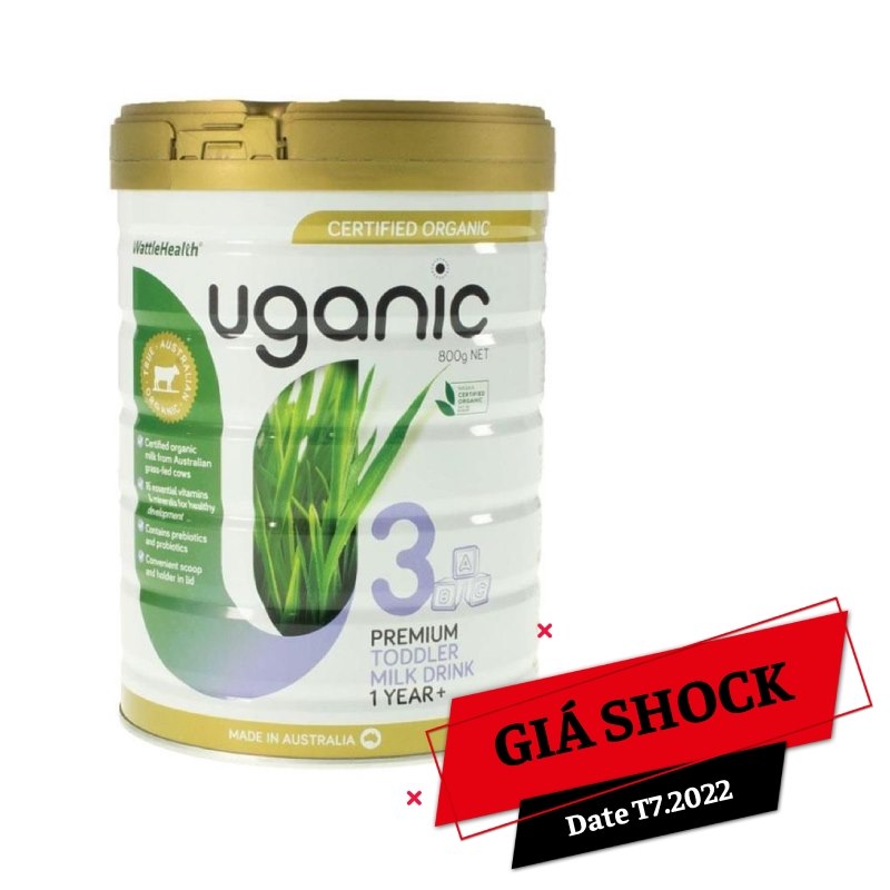 [DATE T7.2022 – GIÁ SHOCK] Uganic Sản phẩm dinh dưỡng công thức ăn bổ sung 800g cho trẻ từ 1 – 3 tuổi