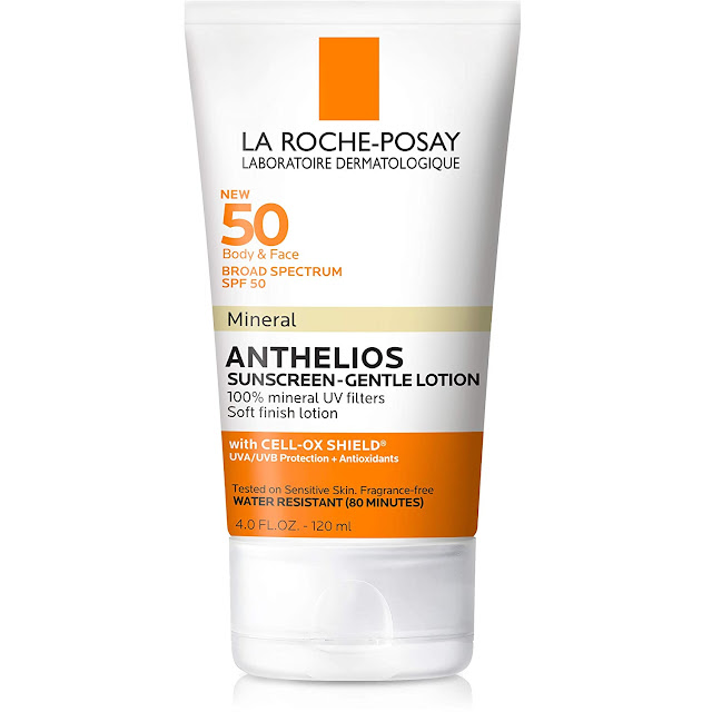 kem chong nang vat ly La Roche Posay Anthelios SPF 50 Mineral Sunscreen – gentle lotion