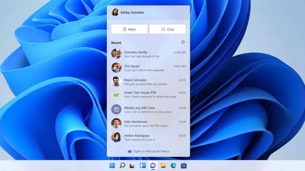 Windows 11 Teams Integrated