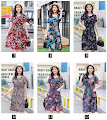 2018 18-Design Spring New Plus Size Floral Print Smooth Cotton Dress