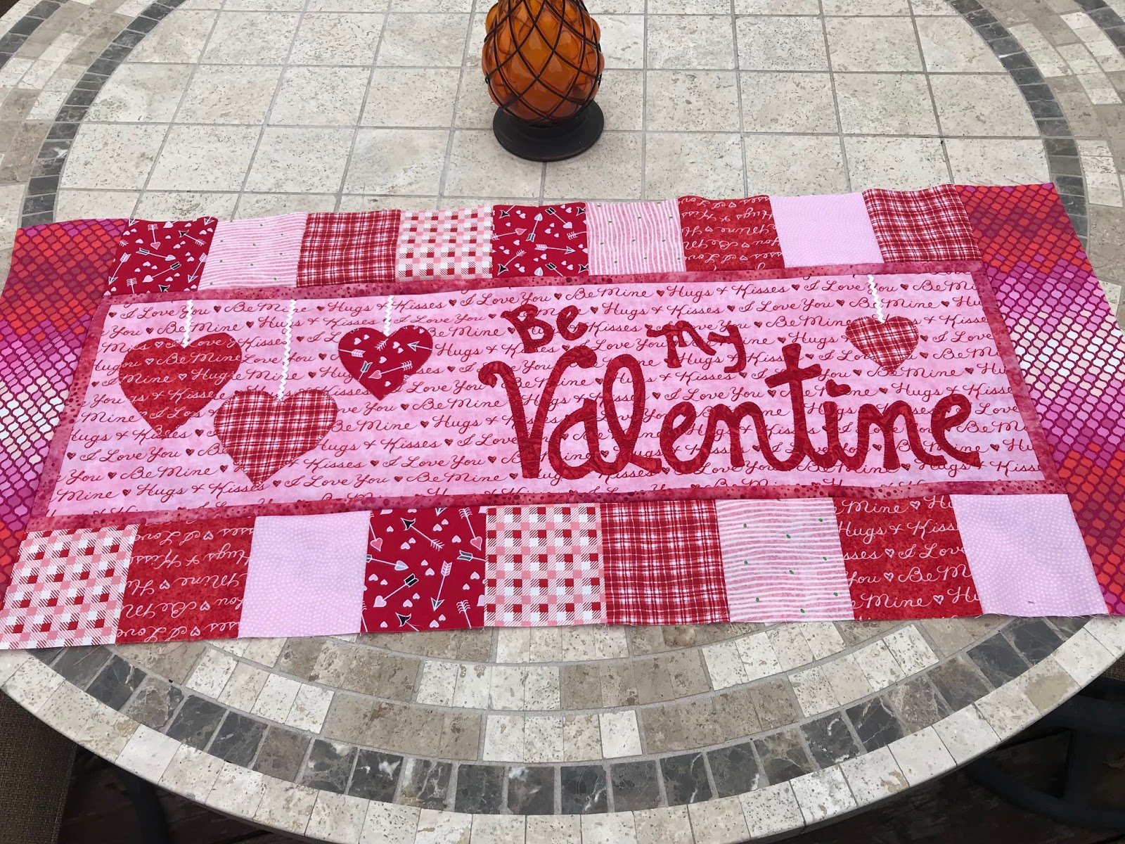 My Sewing Room A bench pillow ready to quilt