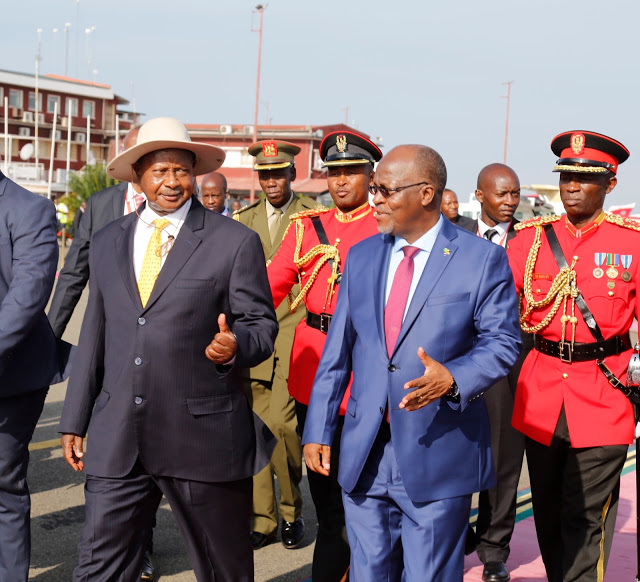 Rais Museveni Kumtembelea Rais Magufuli Chato