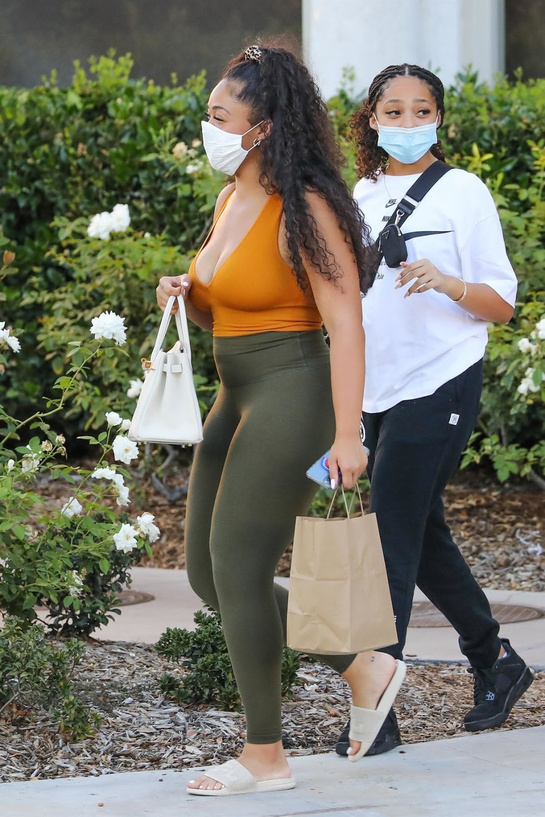 Jordyn Woods Leaves Toscanova in Calabasas 11 Aug -2020