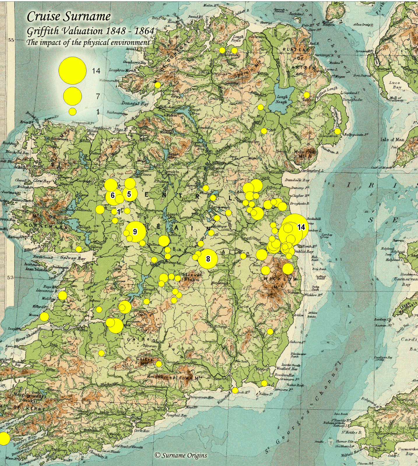 Cruwys news Irish surname maps Cruwys news Irish surname maps
