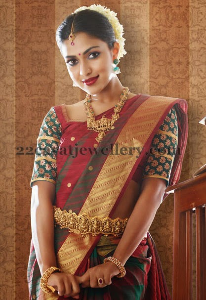 Amala Paul in South Indian Bridal Sets - Jewellery Designs