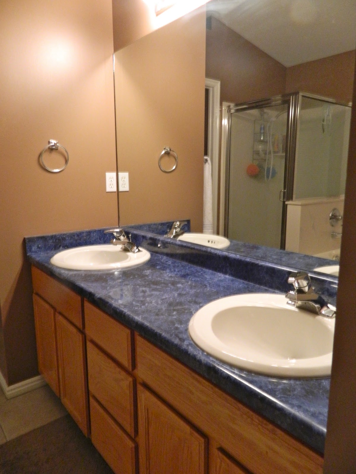 Blue Bathroom Countertop 53