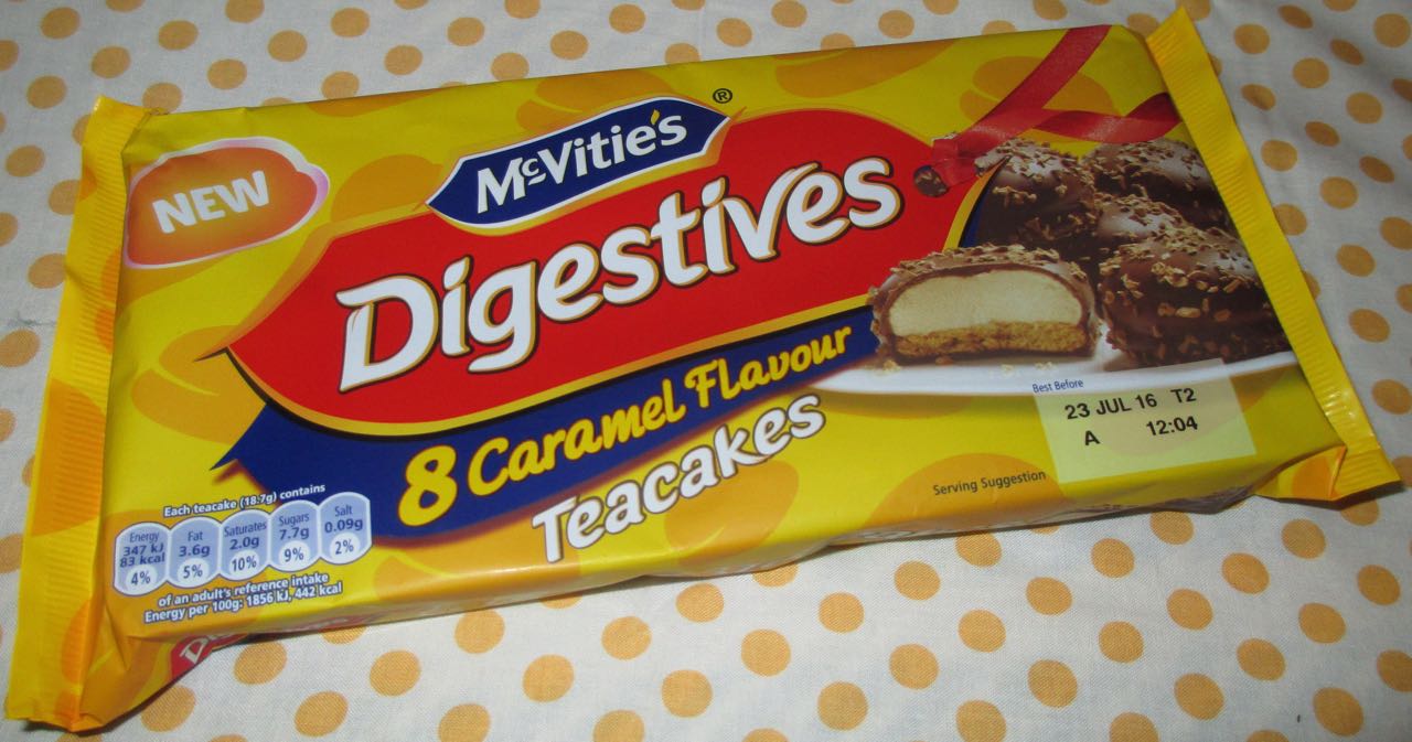 FOODSTUFF FINDS McVities Digestives Caramel Flavour Teacakes