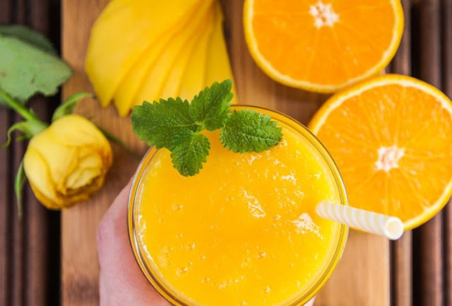 Orange Mango Smoothie #drinks #healthy