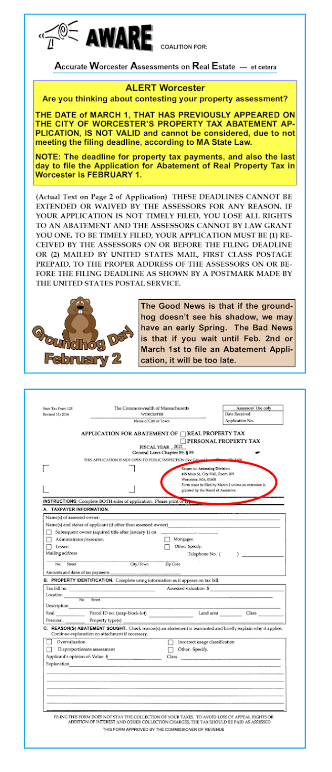 AWARE Accurate Worcester Assessments on Real Estate