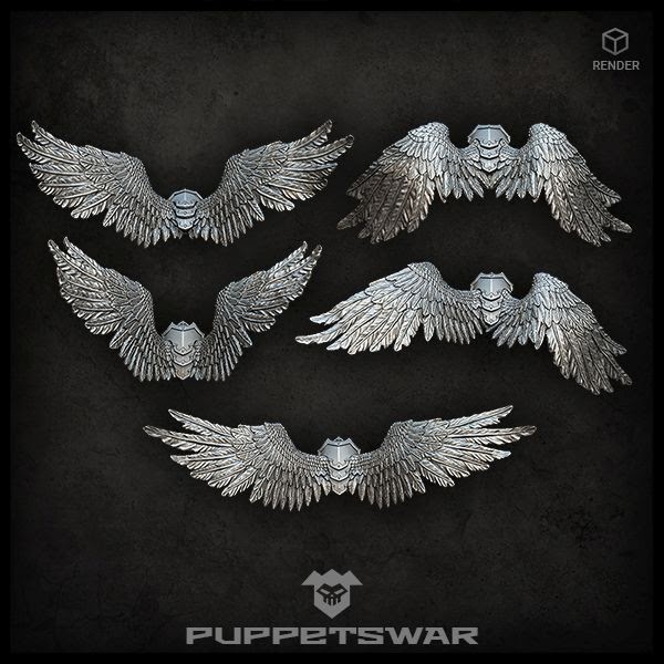 Wargame News and Terrain Puppetswar New Angel Wing Packs Released