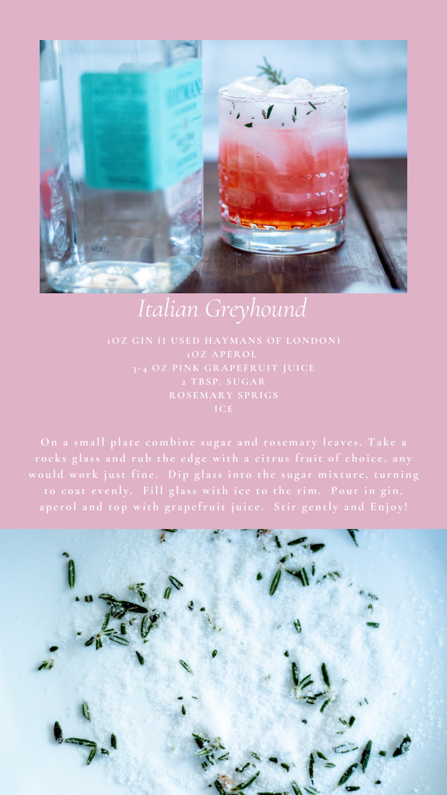 ITALIAN GREYHOUND COCKTAIL Spoonful