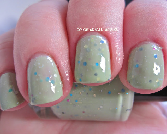 Tough As Nails Lacquer Paris Sparkles Celery Stalker