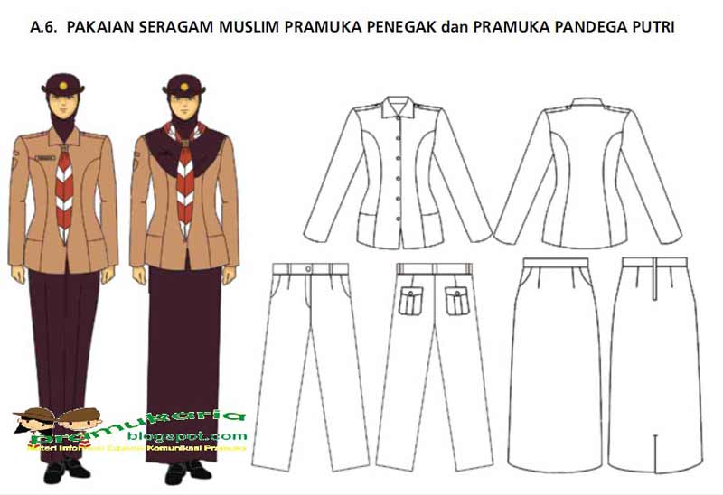  Pramuka  Jaya Model Pakaian Pramuka  Penegak Pandega Putri  