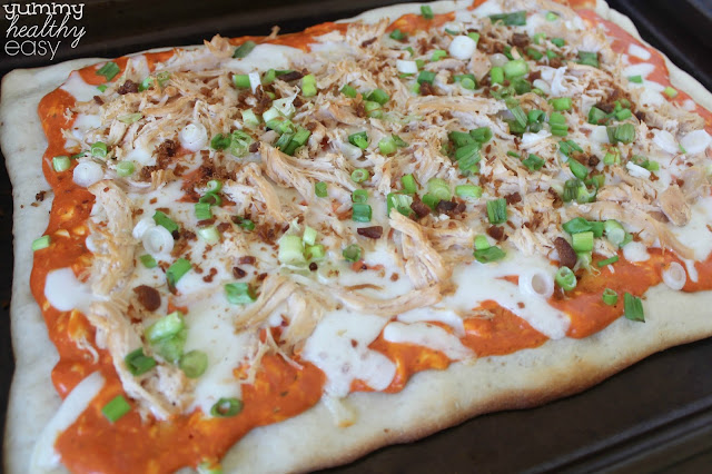 Easy Ranch Chicken Pizza