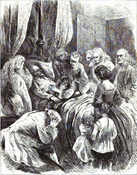 The Death Scene of the Emperor Charles VI from Harper's New Monthly Magazine, Vol. 40, 1870