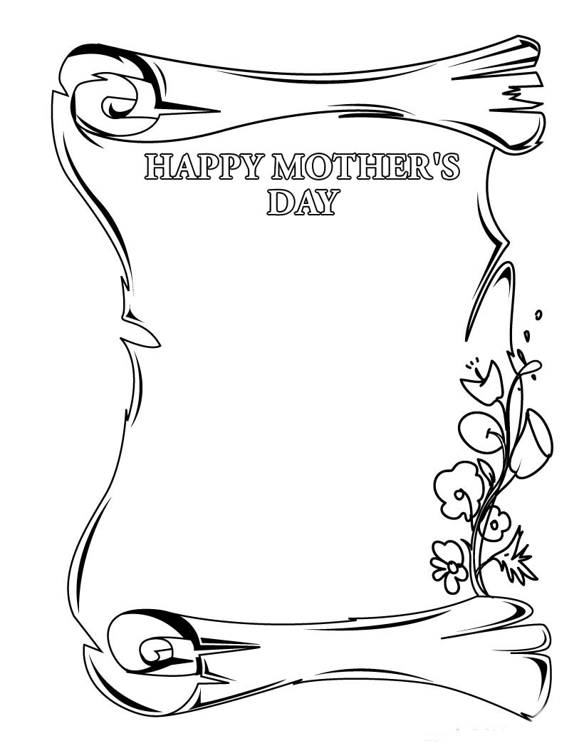 Free Mother's Day Coloring Pages To Print
