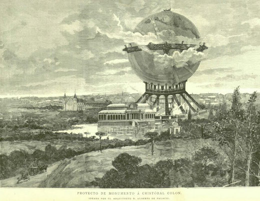 Torre esférica a Colón en Madrid