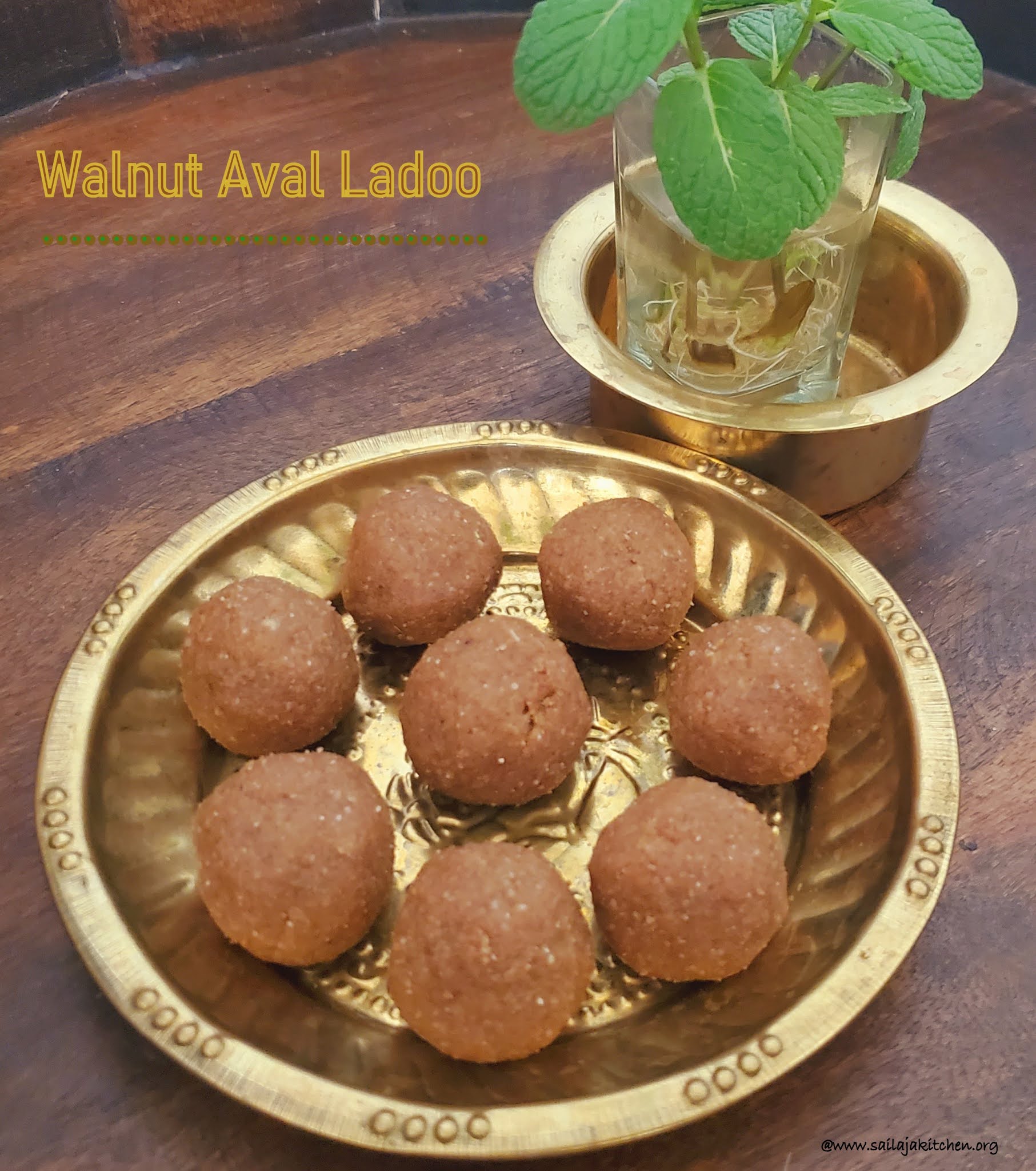Sailaja Kitchen...A site for all food lovers! Walnut Ladoo / Walnut