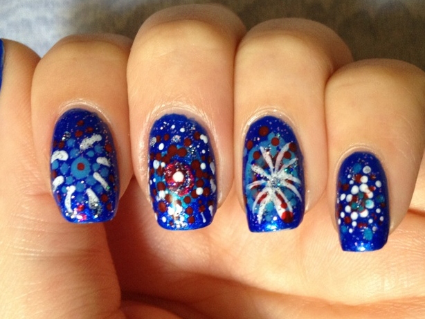 Celebrate the Fourth with Fireworks on your Nails!