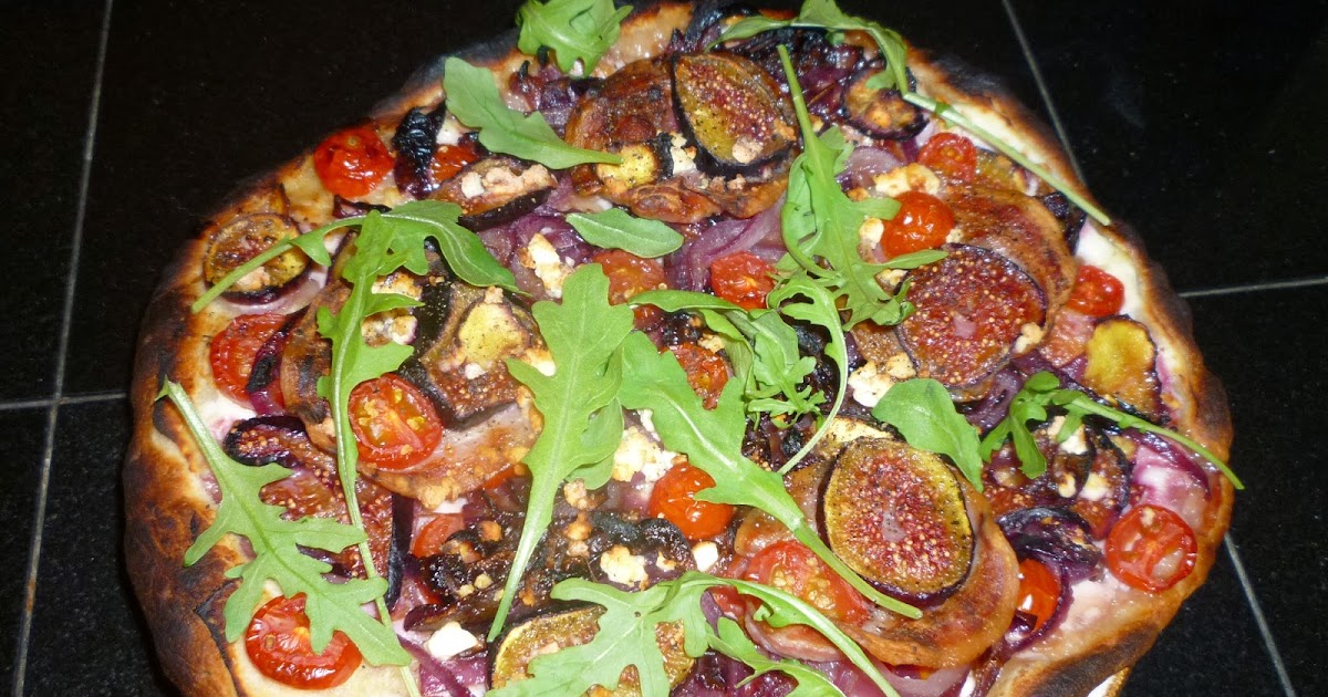 La cuisine de Messidor Pizza figues, pancetta et roquette