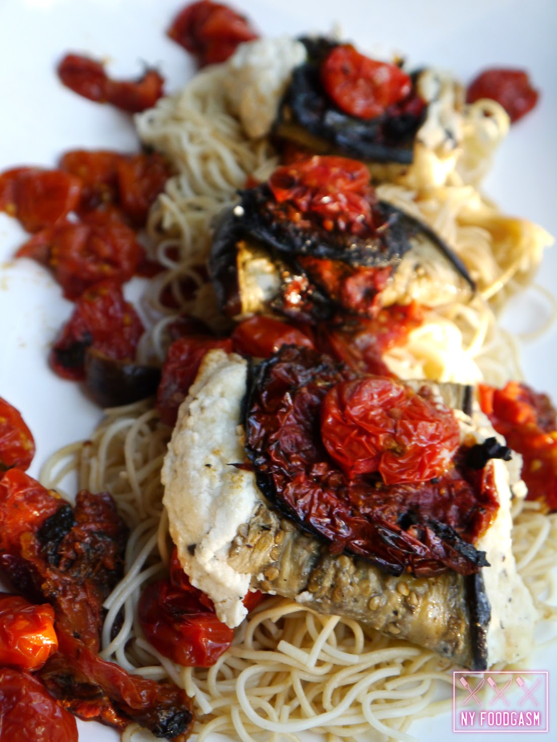 NY FoodGasm Totally Roasted Eggplant Rollatini