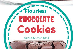 Flourless Chocolate Cookies #Christmas #Cookies