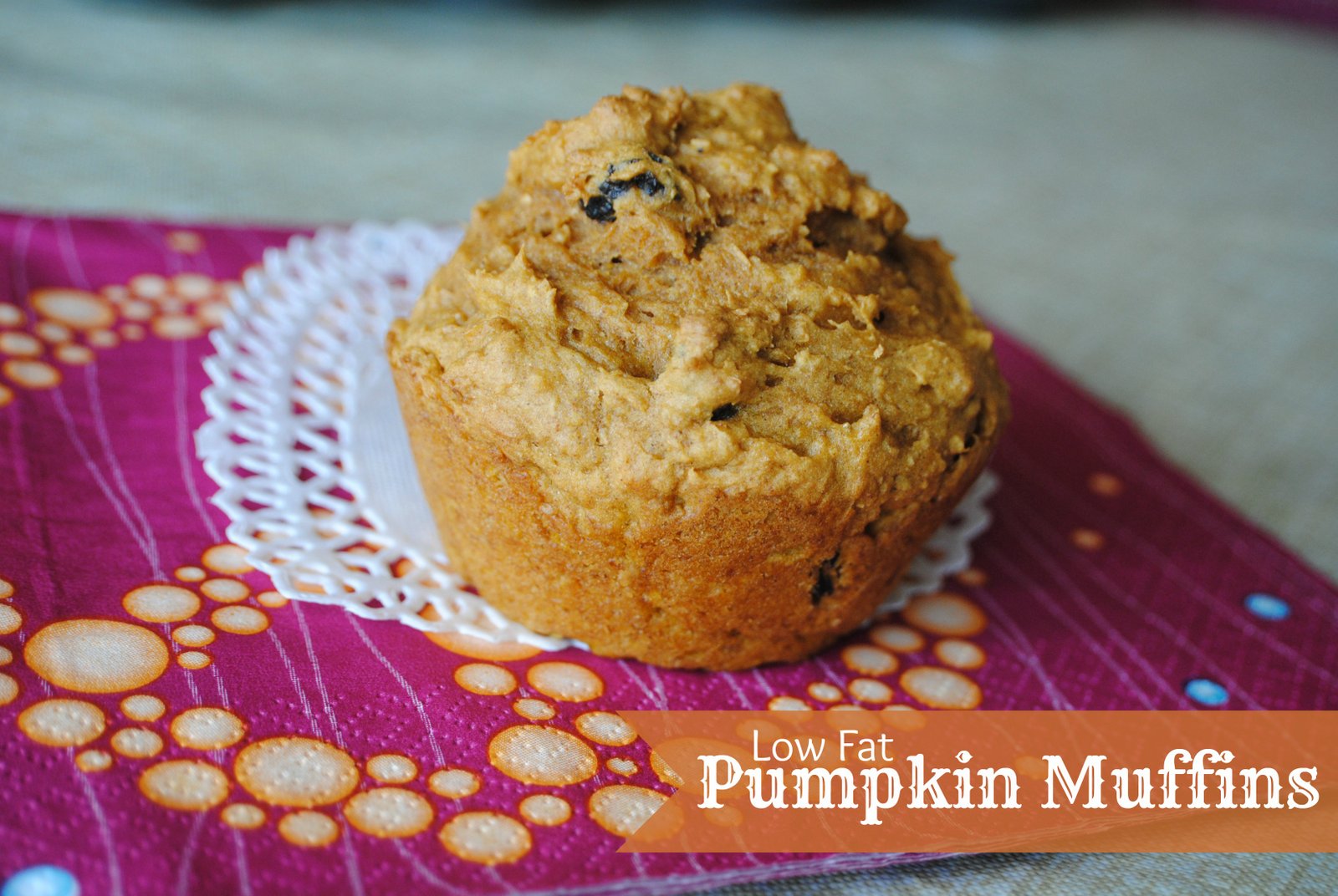 Hunger Fix {Food Fix} Low Fat Pumpkin Muffins