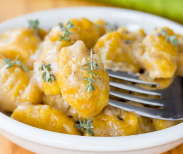 Butternut Squash Gnocchi With Whiskey Cream Sauce