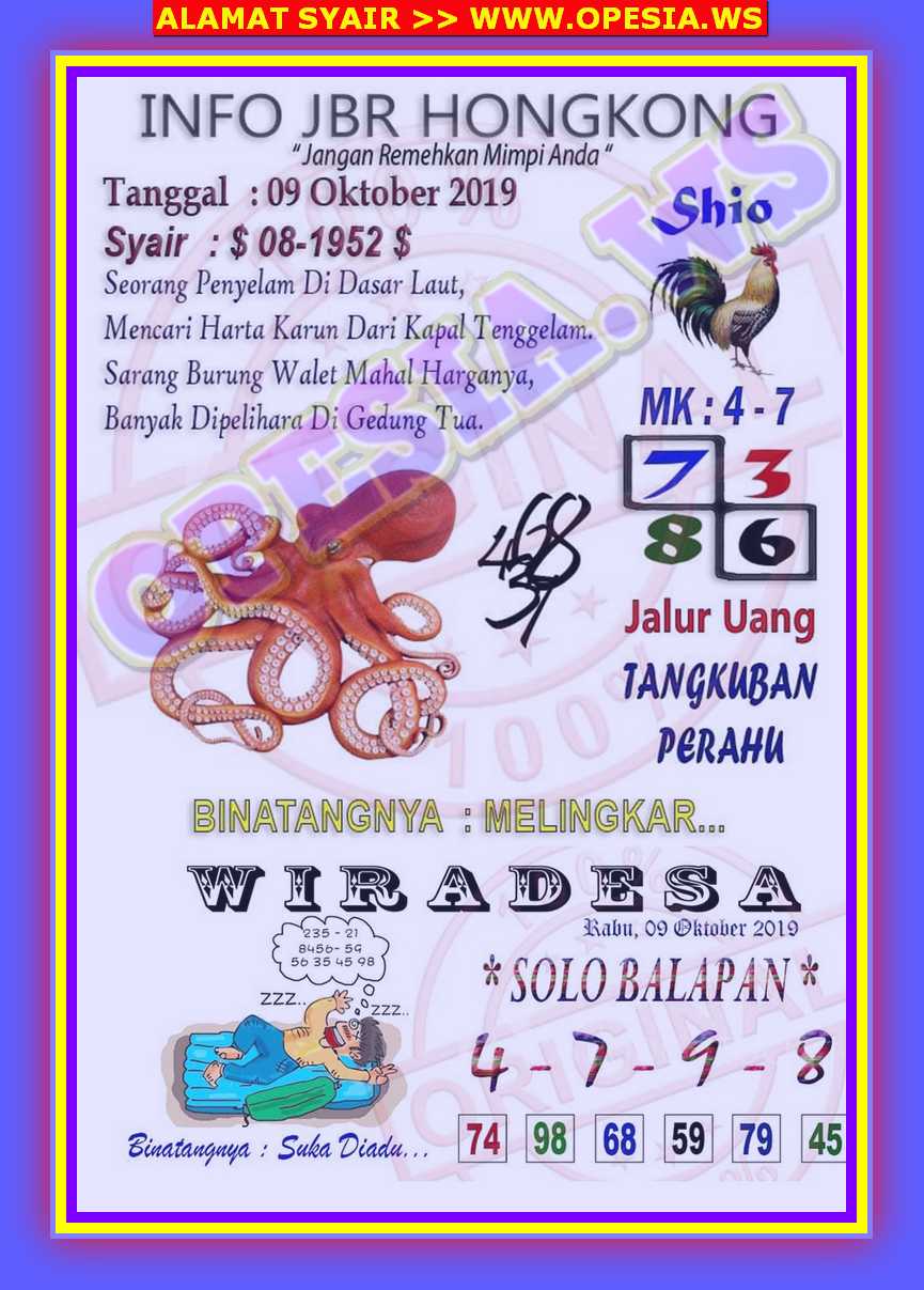 1 New Message Kode Syair Hongkong 9 Oktober 2019 Forum Syair Togel Hongkong Singapura Sydney