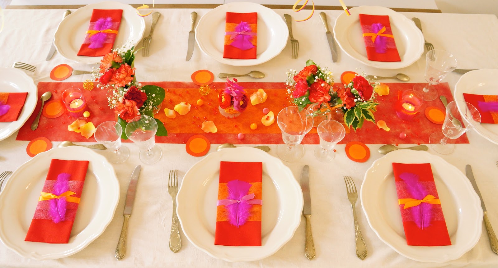 ma boutique déco table - décoration de table: Nouvel an coloré