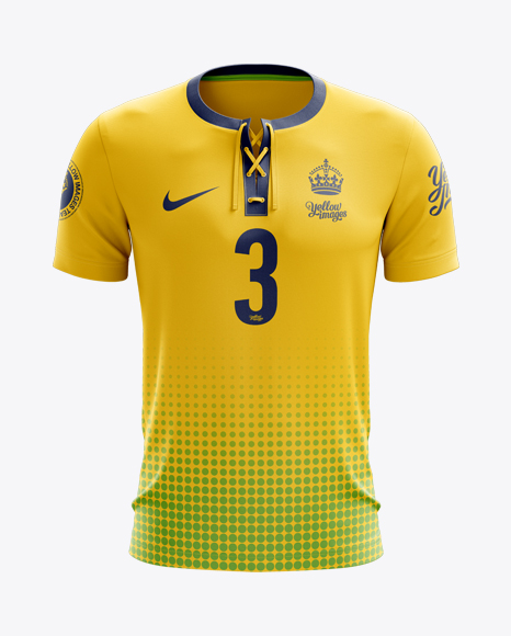 Download Lace-Up Soccer T-Shirt Mockup - The best free Fashion