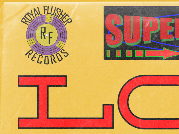 Royal Flusher Records vinyl lp logo