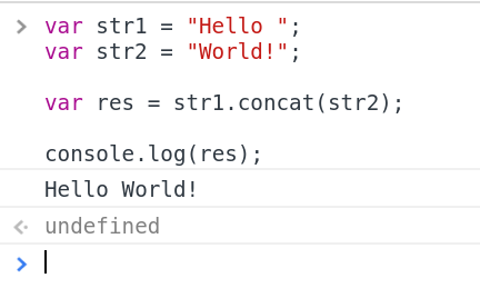 Concatenation In Javascript