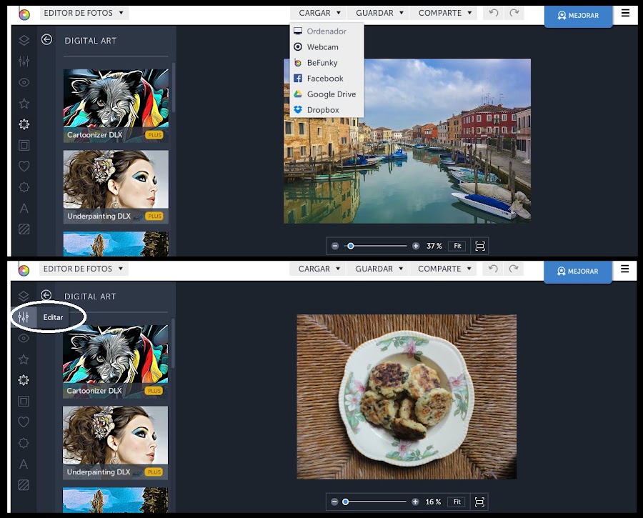 Tutorial para Befunky