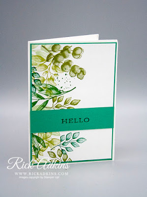 Forever Fern Stamp Set, Just Jade Cardstock, Whisper White Cardstock, Whisper White Note Cards & Envelopes, Stampin' Up!, Rick Adkins