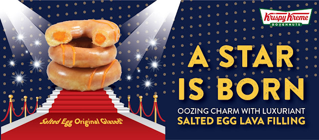 Salted Egg Lava Doughnuts from Krispy Kreme - The next food craze for locals
