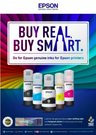 Buy Real, Buy Smart: Protect your warranty and your equipment by using Epson Genuine Inks for your Epson Printers Buy Real, Buy Smart