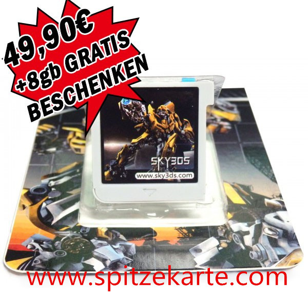 Nintendoflashkarte sky3ds plus spitzekarte : Mehr Spiele auf der E3