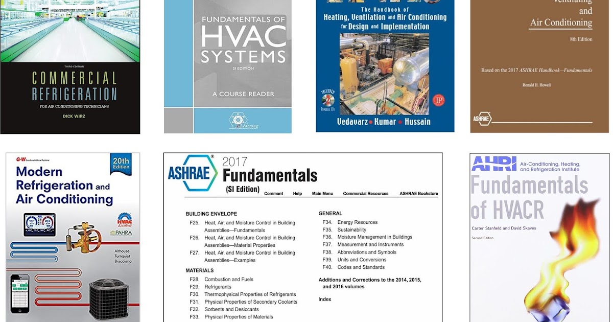 HVAC Books (اهم الكتب والمراجع للتبريد والتكييف المركزى)