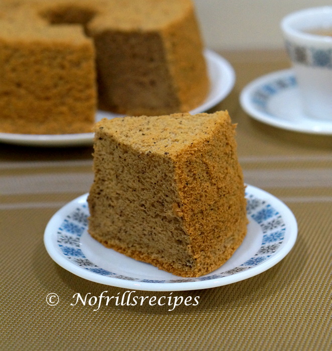 Chai Tea Soy milk Chiffon Cake 柴茶豆奶戚风蛋糕