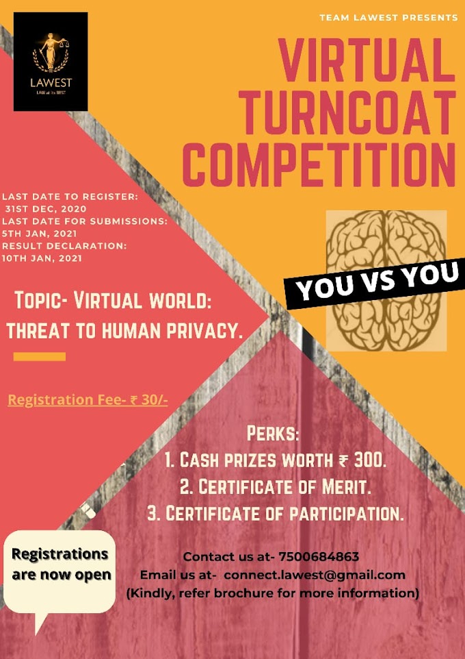 TEAM LAWEST PRESENTS VIRTUAL TURNCOAT COMPETITION