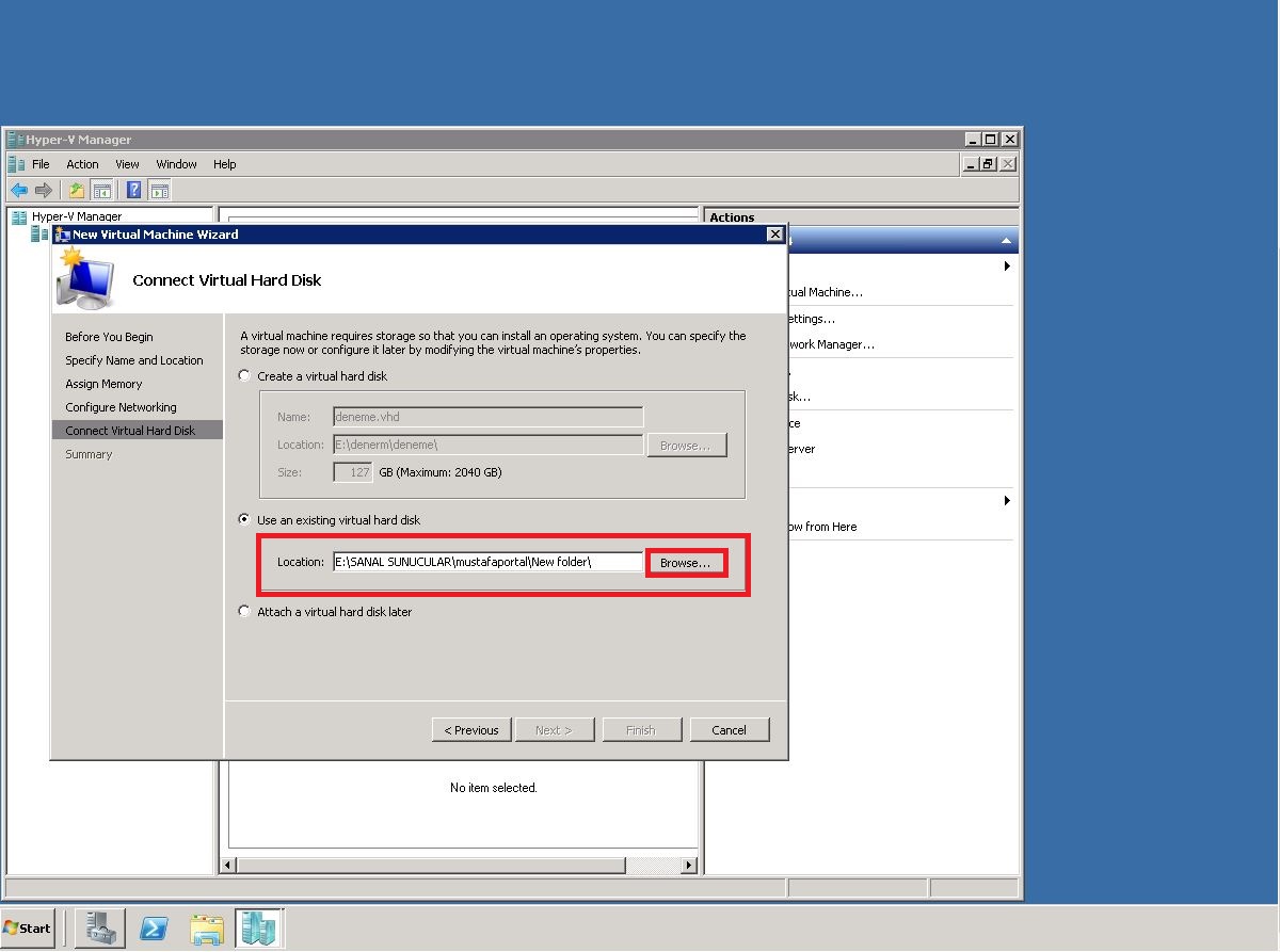 Hyper v виртуальный диск