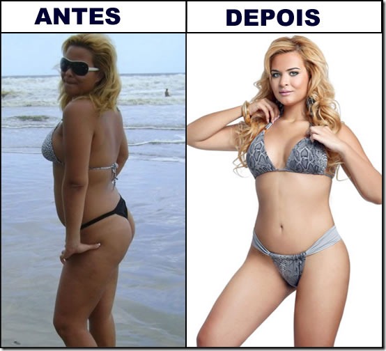 fotos do antes de depois da Geisy Arruda