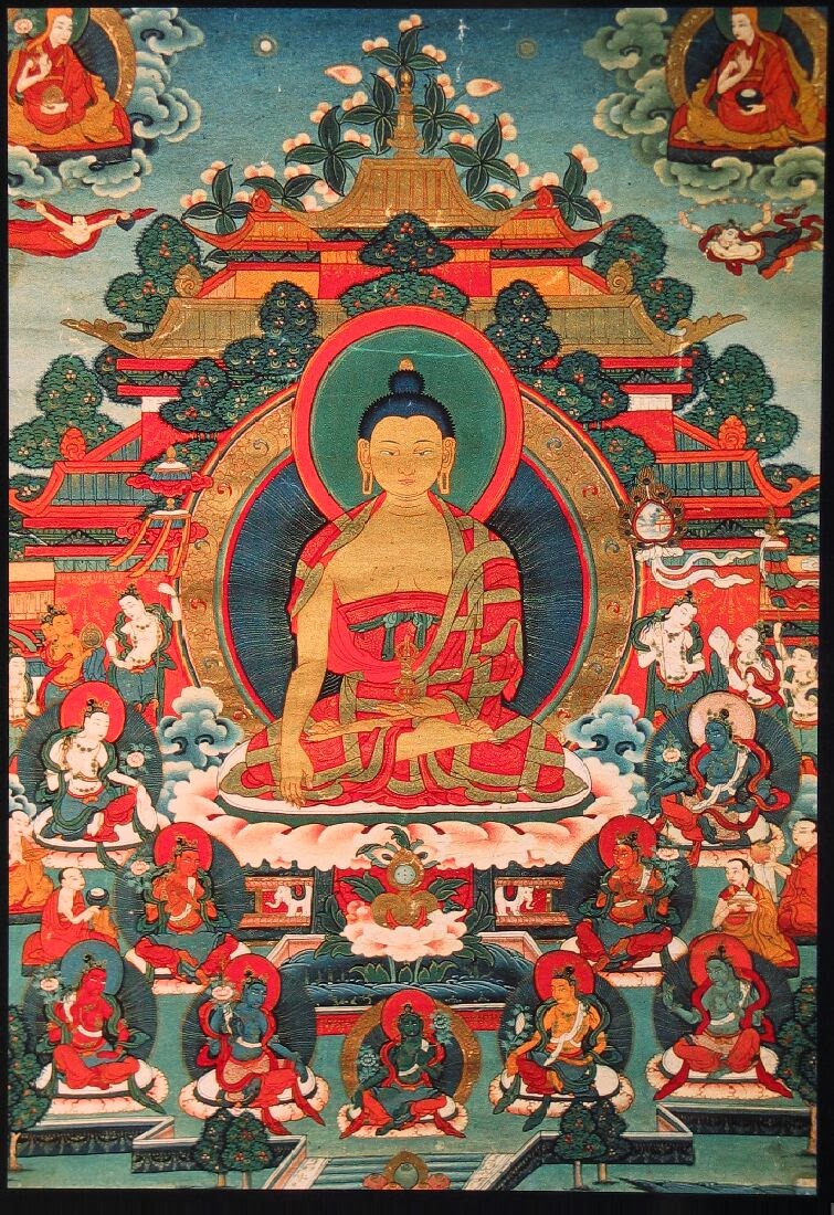 Будда земли. Акшобхья Будда изображение. Танка Будда Акшобхья. Тонпа Шенраб. Будда митугпа.