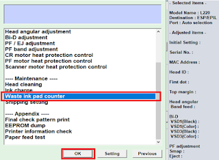 Cara Reset Printer Epson Seri L220