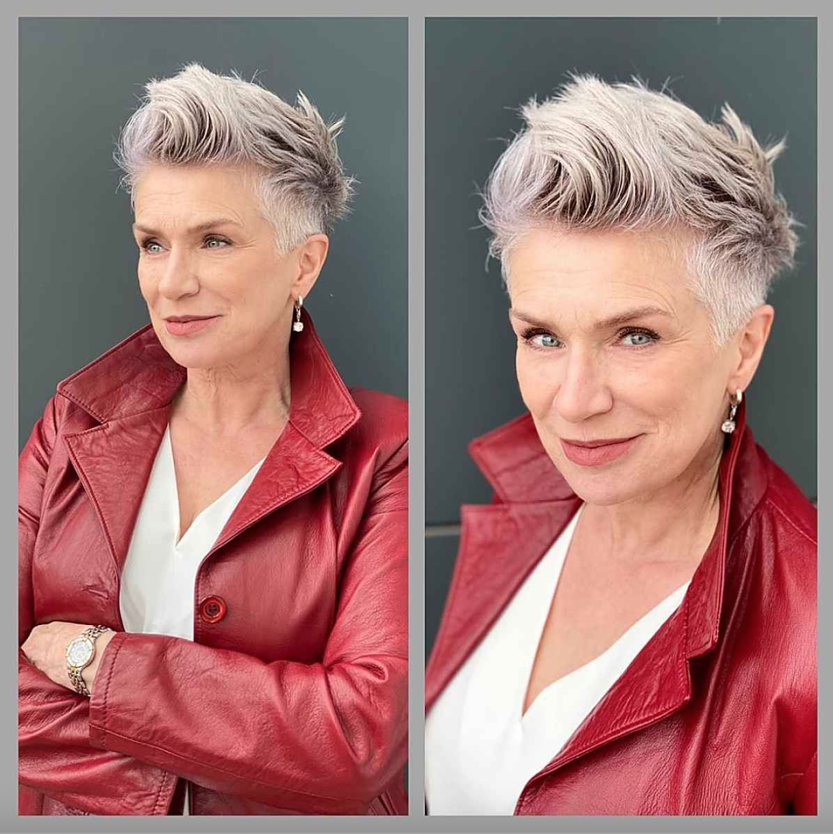 short spiky haircuts for over 60