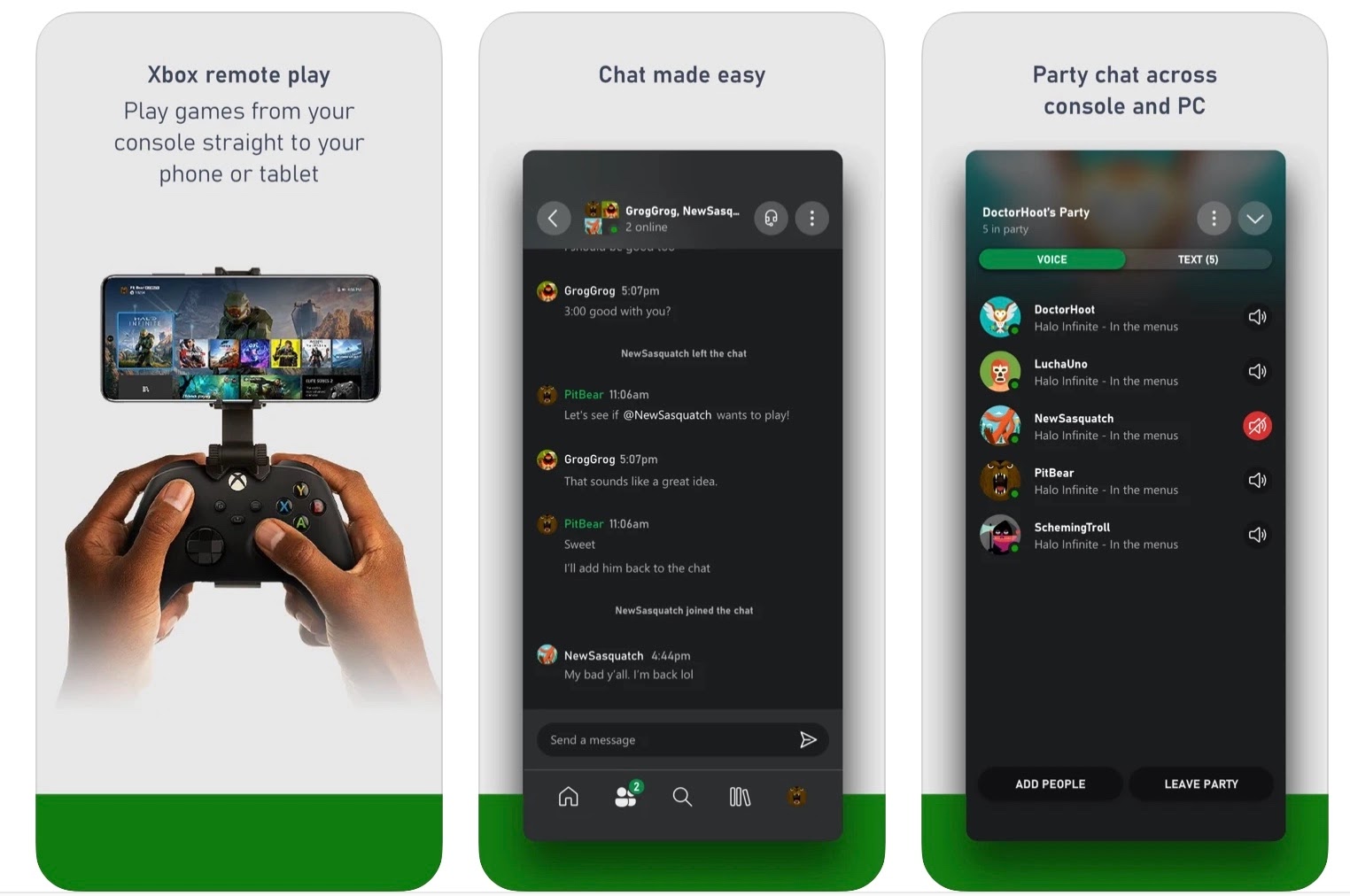La tienda, logros y otras funciones son removidas de Xbox App para Android e iOS